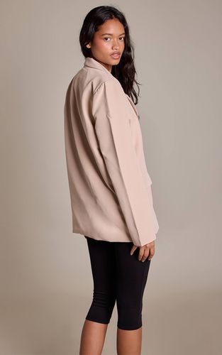 Stone Blazer Oversize Coupe Boxy À Double Boutonnage | Taille 36 - PrettyLittleThing - Modalova