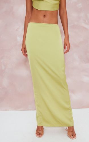 Jupe Longue Satinée Taille Mi-haute Ensemble Coordonné | Taille 44 - PrettyLittleThing - Modalova