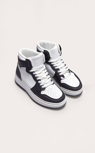 Monochrome Baskets Montantes À Plateforme Et Lacets / | Taille 38 - PrettyLittleThing - Modalova