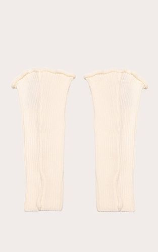 White Jambières Évasées Côtelées - PrettyLittleThing - Modalova
