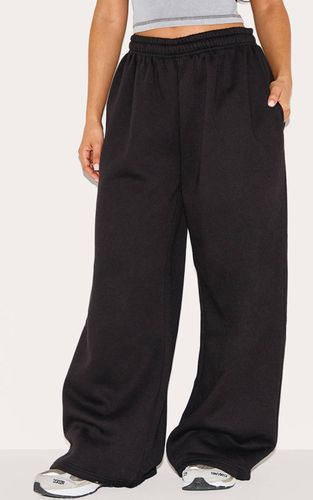 Black Jogging Petite Taille Haute Élastiquée À Jambes Extra Larges | Taille 42 - PrettyLittleThing - Modalova