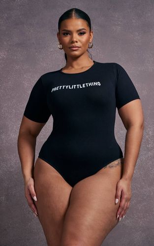 Black Body Grande Taille À Manches Courtes | Taille 46 - PrettyLittleThing - Modalova