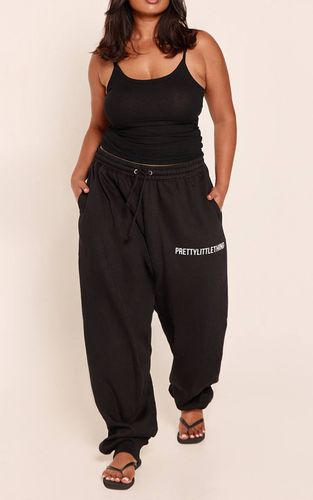 Black Plus Jogging Taille Haute Basique Avec Revers | Taille 2XL - PrettyLittleThing - Modalova
