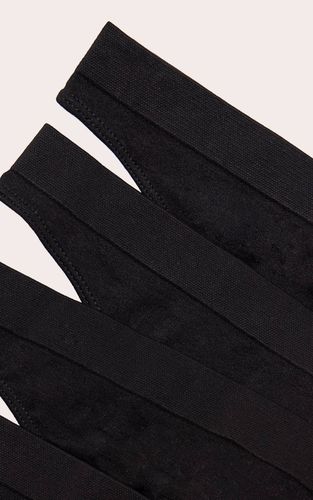 Black Lot De 5 Strings Invisibles | Taille XS - PrettyLittleThing - Modalova