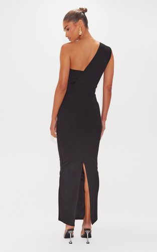 Black Robe Maxi Ajustée À Une Épaule | Taille 42 - PrettyLittleThing - Modalova