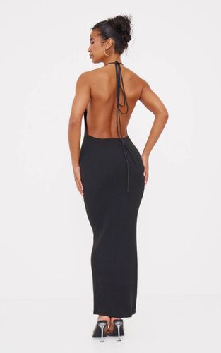 Robe Maxi Dos Nu En Maille Fine | Taille Large - PrettyLittleThing - Modalova