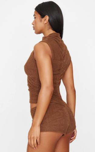Brown Combinaison-short Texturée En Synthétique | Taille 42 - PrettyLittleThing - Modalova