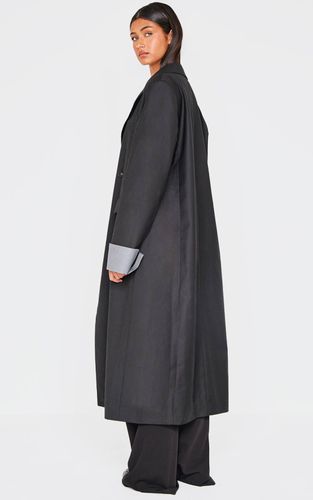 Black Trench-coat Avec Finitions Tailleur | Taille 3XL - PrettyLittleThing - Modalova