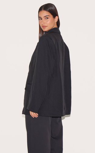 Black Blazer Oversize Structuré À Détails De Coutures | Taille 32 - PrettyLittleThing - Modalova