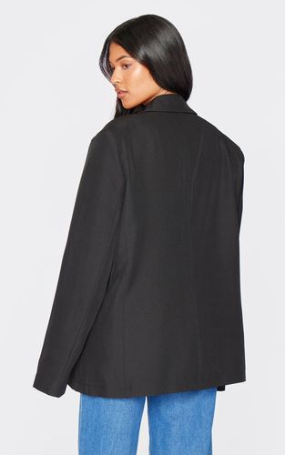 Black Blazer Oversize Structuré Tall Avec Détails De Coutures | Taille 34 - PrettyLittleThing - Modalova