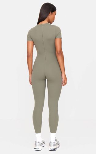 Olive Combinaison Sculptante À Manches Courtes Ultimate Sculpt | Taille 2XL - PrettyLittleThing - Modalova