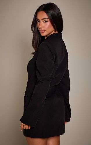 Black Robe Blazer Avec Détail D'agrafes | Taille 32 - PrettyLittleThing - Modalova