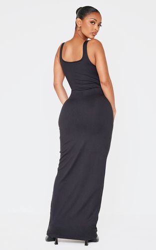 Black Robe Maxi Sculptante À Encolure Carrée Et Buste Corseté Shape | Taille 42 - PrettyLittleThing - Modalova