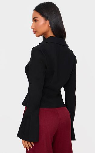 Black Chemise Ajustée À Boutons Petite | Taille 42 - PrettyLittleThing - Modalova