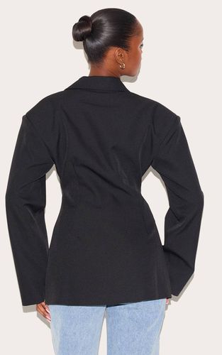 Black Blazer Cintré À Taille Ajustée | Taille 42 - PrettyLittleThing - Modalova