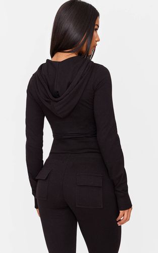 Black Haut De Survêtement Ajusté Zippé Coordonné | Taille 32 - PrettyLittleThing - Modalova