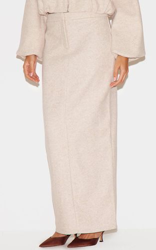 Jupe Longue En Matière Brossée Épaisse | Taille 32 - PrettyLittleThing - Modalova