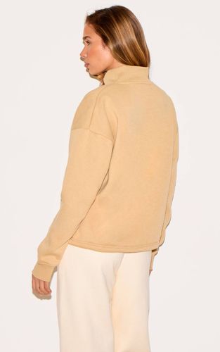 Sweatshirt À Zip Quart Et Ourlet À Cordon | Taille XS - PrettyLittleThing - Modalova