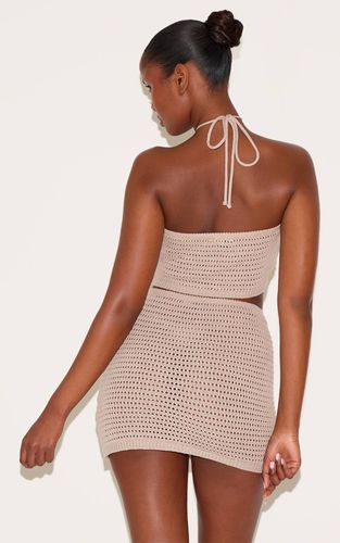 Haut À Col Noué Avec Applique Florale | Taille XS - PrettyLittleThing - Modalova