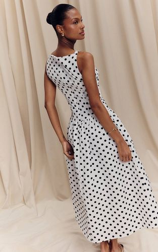 Monochrome Robe Mi-longue À Taille Basse Et Imprimé Fleuri / | Taille 42 - PrettyLittleThing - Modalova