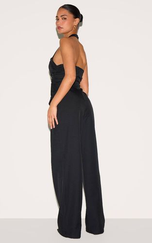 Black Combinaison Pantalon Large Ajustée Petite | Taille 32 - PrettyLittleThing - Modalova