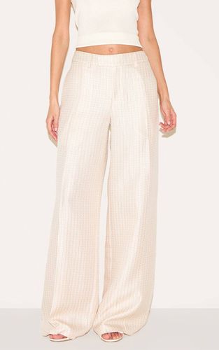 Cream Pantalon Tailleur Tissé Texturé | Taille 32 - PrettyLittleThing - Modalova