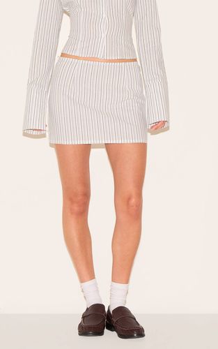 Cream Mini-jupe Évasée À Rayures Tennis Coordonnée | Taille 40 - PrettyLittleThing - Modalova