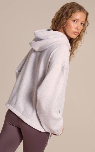 Ash Grey Sweat À Casynthétiqueche Oversize Zippé Avec Cordon De Serrage À La Taille | Taille Medium - PrettyLittleThing - Modalova