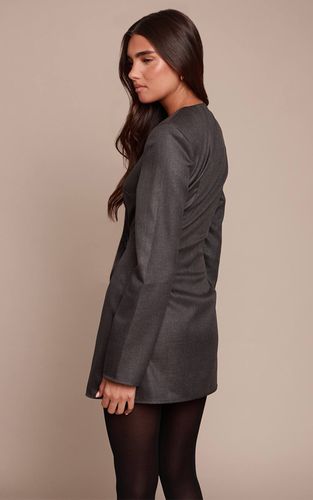 Black Robe Blazer Oversize En Velours Côtelé | Taille 32 - PrettyLittleThing - Modalova