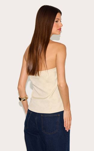 Cream Gilet Ajusté Bandeau Avec Boutons | Taille 42 - PrettyLittleThing - Modalova