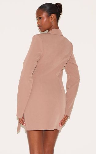 Robe Blazer Plongeante À Liens Latéraux | Taille 32 - PrettyLittleThing - Modalova