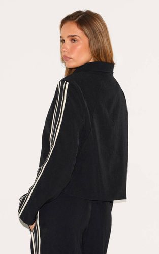 Veste Courte Tissée À Bande Latérale | Taille 32 - PrettyLittleThing - Modalova