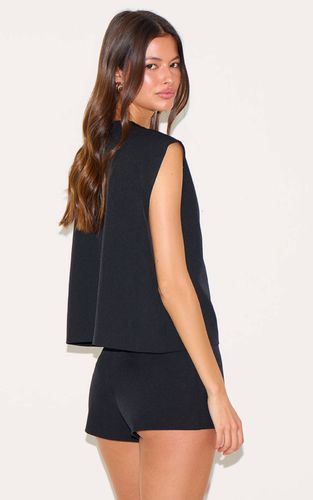 Black Ensemble Coordonné Gilet Oversize À Passepoil Doré | Taille 42 - PrettyLittleThing - Modalova