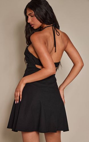 Black Robe Droite Avec Détails De Finition | Taille 42 - PrettyLittleThing - Modalova
