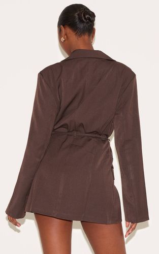 Mocha Blazer Avec Détail Ceinture | Taille 32 - PrettyLittleThing - Modalova