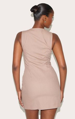 Robe Droite Asymétrique Boutonnée | Taille 36 - PrettyLittleThing - Modalova