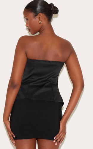 Black Bandeau À Basque | Taille 32 - PrettyLittleThing - Modalova