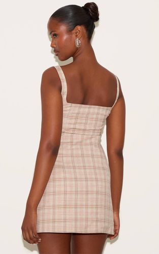 Robe Trapèze À Corsage À Carreaux Multiples | Taille 34 - PrettyLittleThing - Modalova