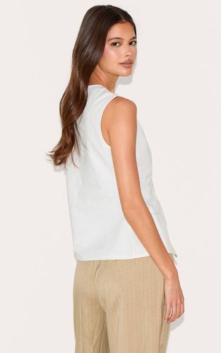 White Gilet En Coton | Taille 34 - PrettyLittleThing - Modalova