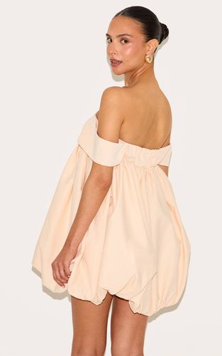 Peach Robe Mini Bardot Bouffante Petite | Taille 42 - PrettyLittleThing - Modalova