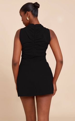 Black Robe Mini Droite À Liserés Contrastants | Taille 42 - PrettyLittleThing - Modalova