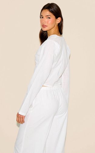 White Haut À Manches Longues | Taille 42 - PrettyLittleThing - Modalova