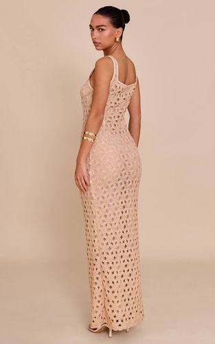 Stone Robe Maxi À Encolure Arrondie Et Texture Florale | Taille 42 - PrettyLittleThing - Modalova