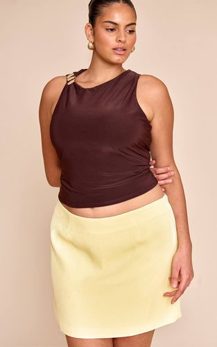 Lemon Jupe Mini Trapèze Tissée Grande Taille | Taille 58 - PrettyLittleThing - Modalova