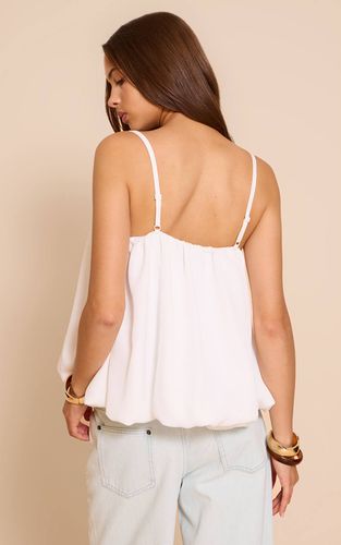 White Haut Boule Bouffant En Mousseline À Bretelles | Taille 32 - PrettyLittleThing - Modalova