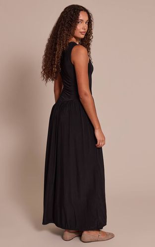 Black Robe Maxi Longue À Double Couche Toucher Doux Avec Taille Basse Asymétrique | Taille 32 - PrettyLittleThing - Modalova