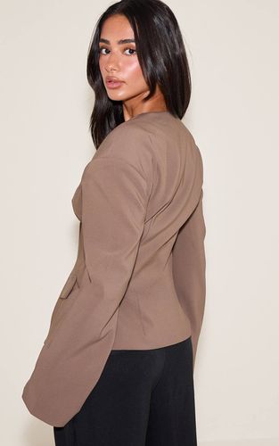 Blazer Petite Taille Cintrée Épaules Tombantes | Taille 42 - PrettyLittleThing - Modalova