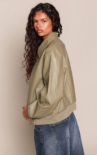 Olive Veste Bomber En Synthétiquecuir | Taille 42 - PrettyLittleThing - Modalova