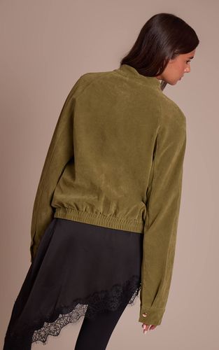 Olive Veste Col Montant En Synthétique | Taille 32 - PrettyLittleThing - Modalova