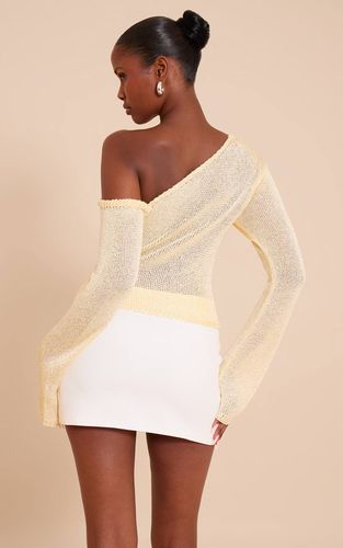Lemon Haut Asymétrique En Maille À Sequins | Taille XS - PrettyLittleThing - Modalova